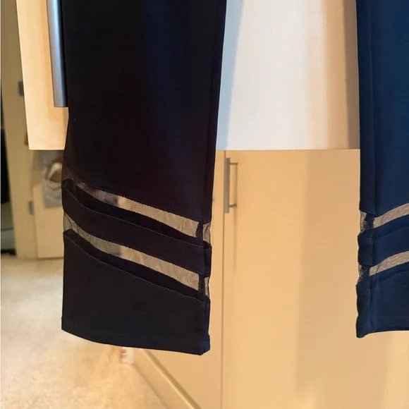 Black Mesh-Detail Straight Leg Pants from IC - Picture 8 of 9